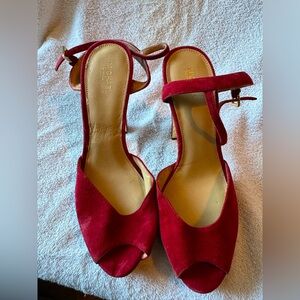 Michael Michael Kors red suede upper